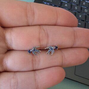 Pandora Swallow Silver Stud Earrings